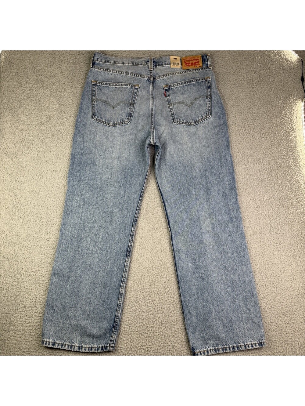 NEW Levi's 565 '97 Loose Straight Jeans Mens 36x32 Light Wash Denim A72210001